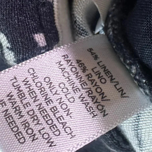 Ann Taylor Loft Navy White Tropical Print Jumpsuit Linen Strapless Size 2 Womens - Picture 12 of 13